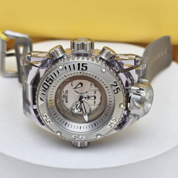 INVICTA  ZEUS MAGNUM BOLT SHUTTER PRATA DIAL - Imagem 3