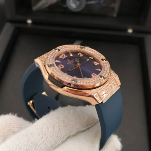 Hublot Big Bang Azul Cravejado - Imagem 2