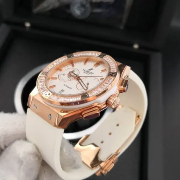 Hublot Big Bang Branco Cravejado - Imagem 3