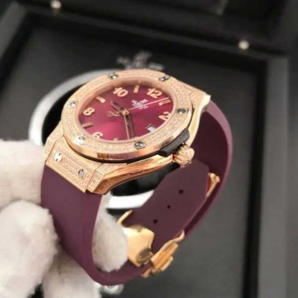 Hublot Big Bang Roxo Cravejado - Imagem 3