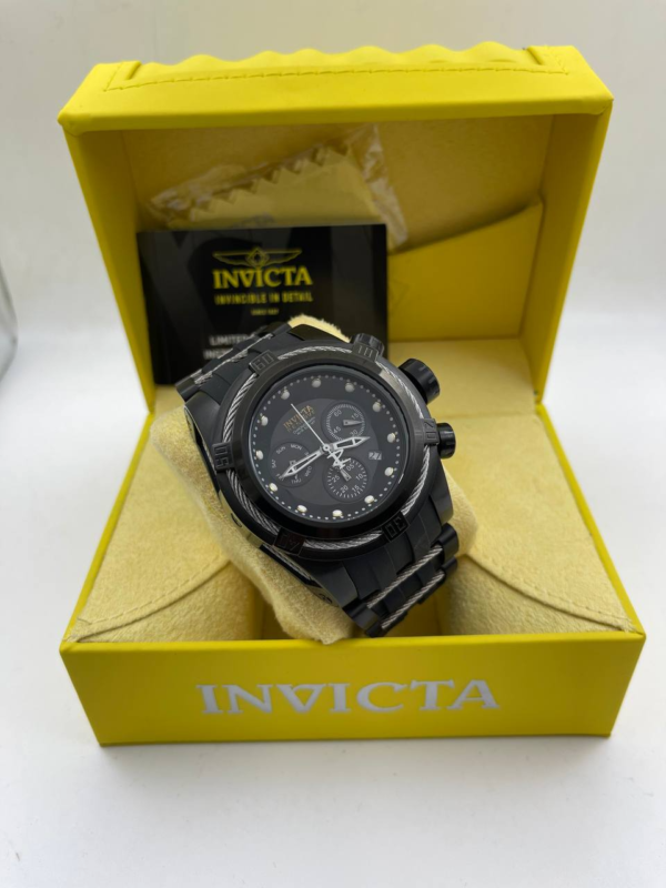 Invicta Reserve  Relógio Preto Jason Taylor - Imagem 2