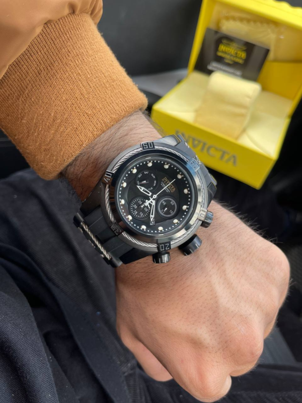 Invicta Reserve  Relógio Preto Jason Taylor - Imagem 7