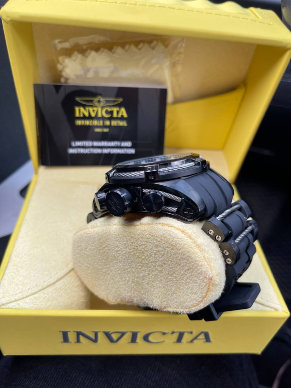 Invicta Reserve  Relógio Preto Jason Taylor - Imagem 4